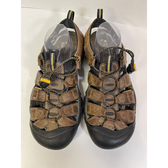 KEEN Newport Sandals Men’s Size 10.5 Brown Leather Waterproof Outdoor Hiking main image 4